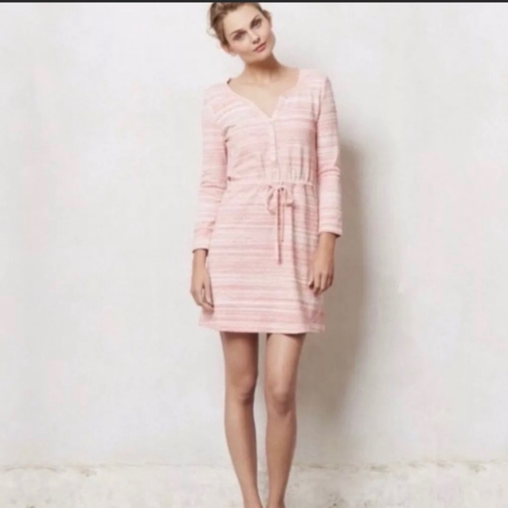 Anthropologie Saturday Sunday Poppy Sweatshirt Dress, XS EUC